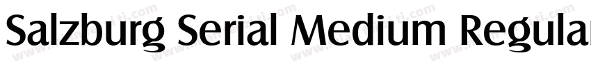 Salzburg Serial Medium Regular字体转换